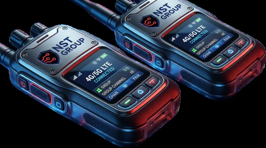Bộ đàm liên lạc bảo mật 4G/5G mang thương hiệu NST GROUP